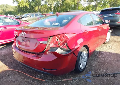 2016 Hyundai Elantra Se из США, поврежденный, VIN 5NPDH4AE5GH714067